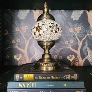 Turkish lamp table lamp mosaic stained glass middle eastern moroccan lantern